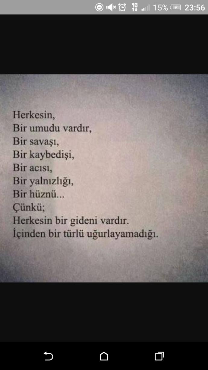 Herkesin bir gideni vardır içinde bir türlü ugurlayamadigi sizce Doğru mu ?
