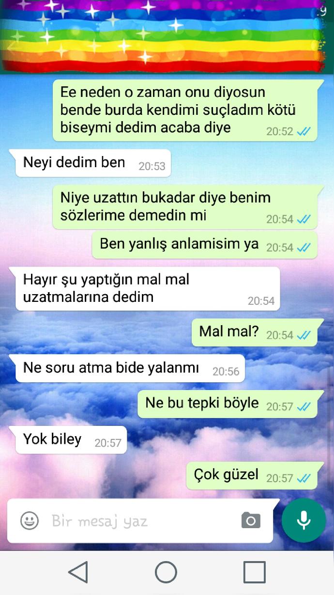 Dün akşam konuştuk sizce onun yazmasını mı bekliyim yoksa ben mi yazayım yazarsam ne yazayım?