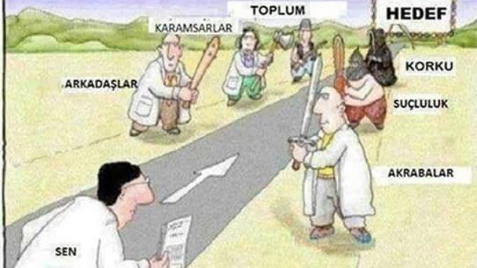 Hedefe giden yolda önünüze çıkan engeller aştınız mı?