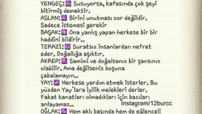 Burcunuzun özelliklerini taşıyor musunuz?
