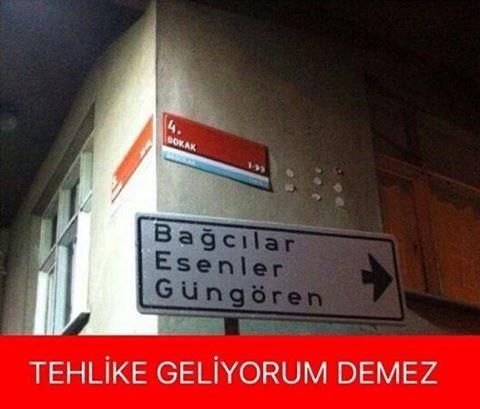 Gerilim gibi tabela Bu tabela size neyi anlatıyor ?