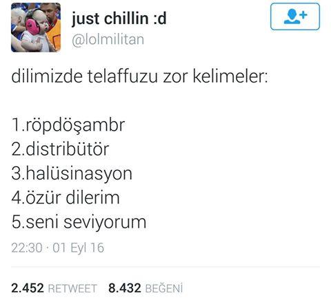 Sizce Türkçede telaffuzu en zor kelimeler neler ?