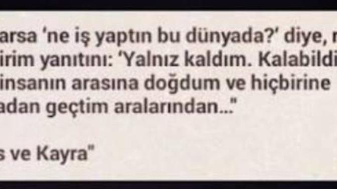 Buraya bir söz bırak?