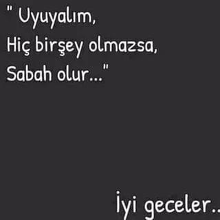 İyi geceler dendi mi size ? 