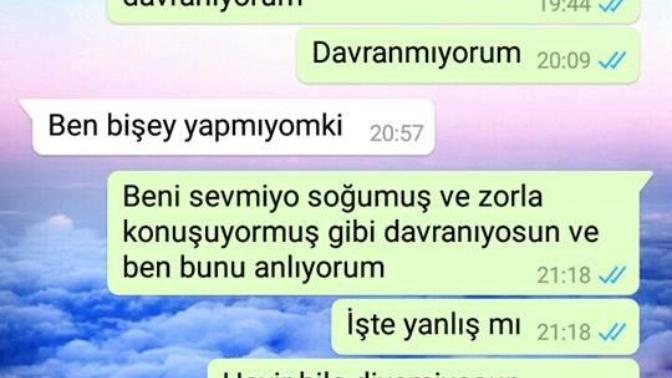 Bana hem diyo hep ben yazıyorum ama kendisi böyle yapıyor amacı ne allah aşkına biri söylesin deminden beri ağlyorum?