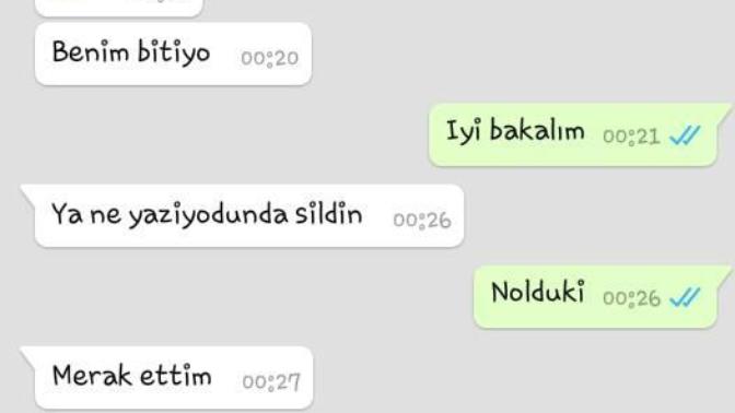 İki gün sebepsiz yazmayıpta iyi geceler msjı atan sevgili?