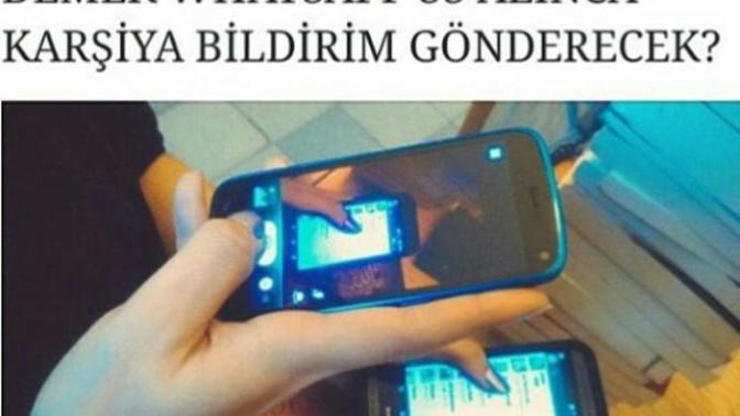 Whatsapp da ekran görüntüsü alındığında karşı tarafa bilgi gitmesi hakkında ne düşünüyorsunuz?