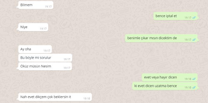 Kıza teklif ettim cevaba bakın ya ne diyim ben :'( ?