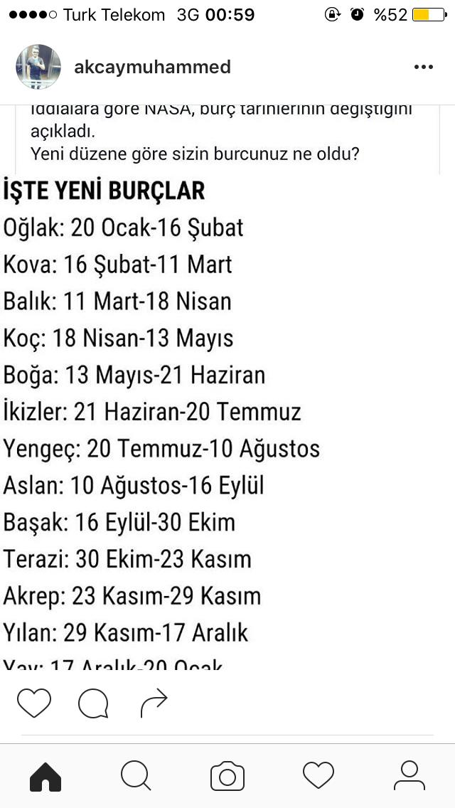 Burçlar değişti mi ? 😱 ?