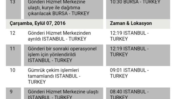 DHL kargom başka şehirde?
