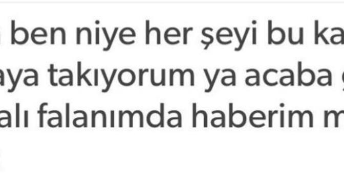Her şeyi kafanıza takar mısınız?