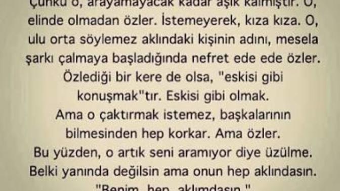 Özleyen  var mı özleyince insan ne yapar?