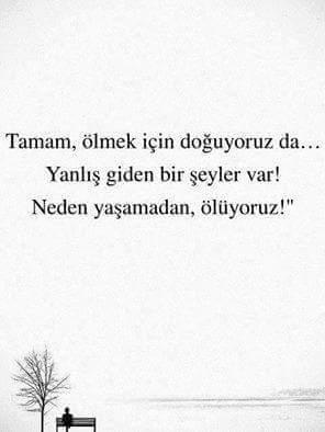 Neden yaşamadan ölüyoruz?