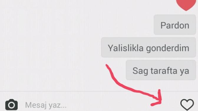 Neden şu Instagram DM bölümünde Kalp butonu var?