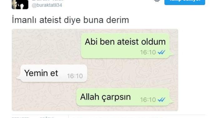 İmanlı ateist olur mu?