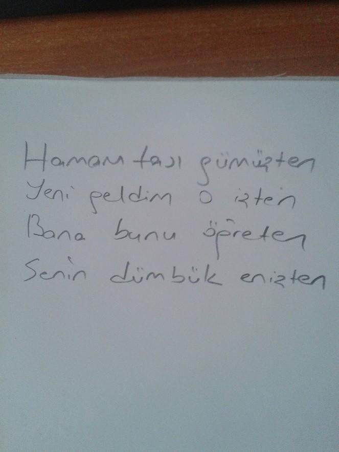 yazım nasıl güzel mi....?
