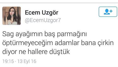 Ecem Uzgör'ün sağ ayak baş parmağını öptürmemesine gelen yanıt 😄😄😄 ??
