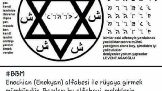 Enokyan alfabesi ile istediğin kişinin rüyasına giriliyormuş sizce doğru mu?