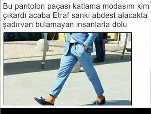 Erkeklerde Pantolon Paçası Katlama Modası?