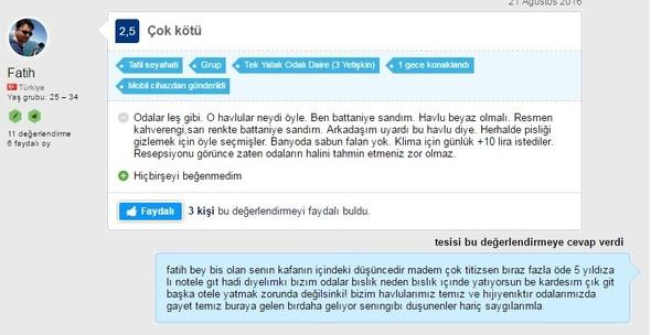 İnternette otellerini eleştiren müşterilerine komik sert cevaplar veren Marmaris'teki otel hakkında ne düşünüyorsunuz?