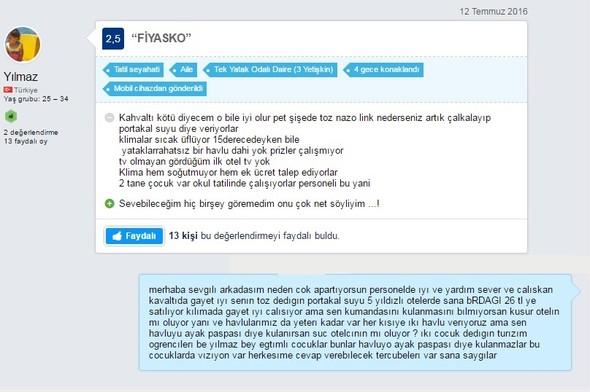 İnternette otellerini eleştiren müşterilerine komik sert cevaplar veren Marmaris'teki otel hakkında ne düşünüyorsunuz?