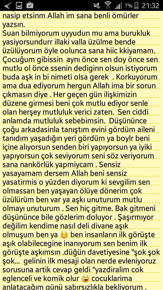 Sevgilimin yarın dogum günü. Bugün saat 00.00 da atacağım mesaja yorum yapar mısınız? Nasıl olmuş?
