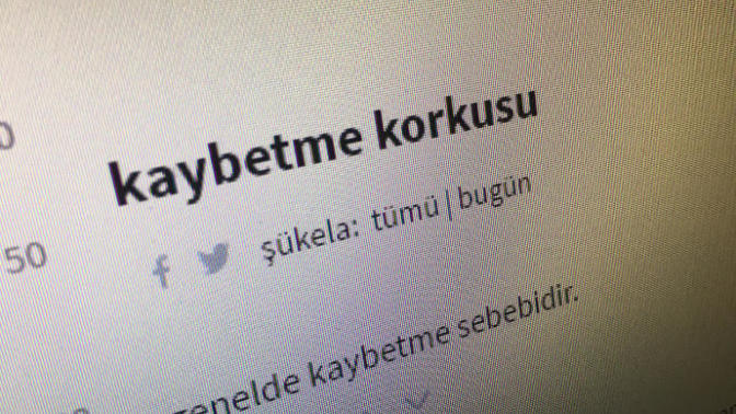Kaybetme korkusu nedir?