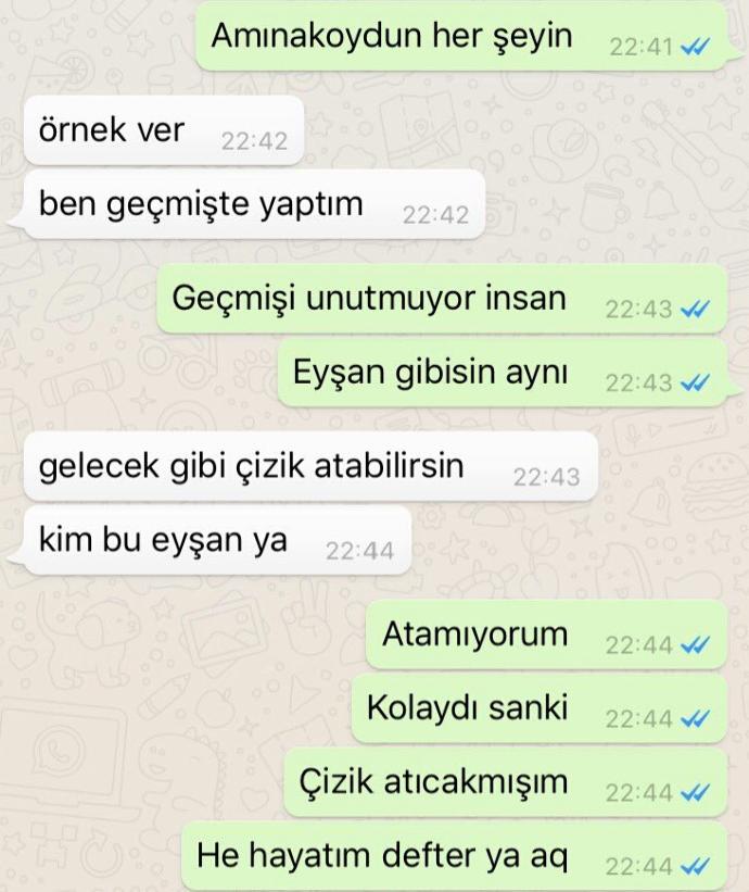 Eski sevgilim eyşan gibisin aynı dedi? 