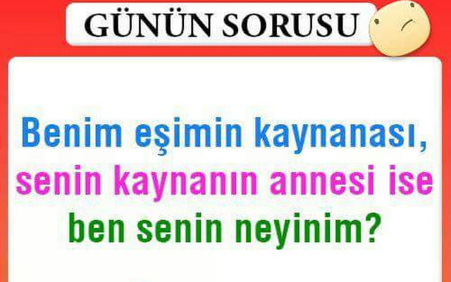 Evet arkadaşlar mantık sorusu hadi? 
