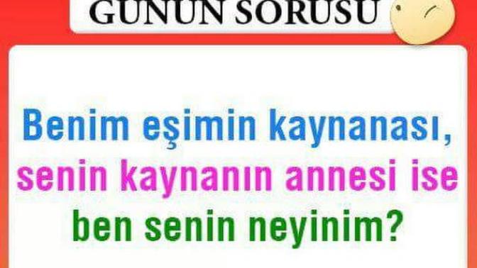 Evet arkadaşlar mantık sorusu hadi?