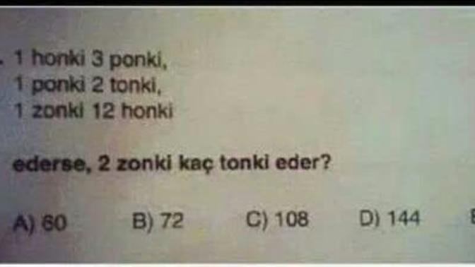 2 zonki kaç tonki eder?