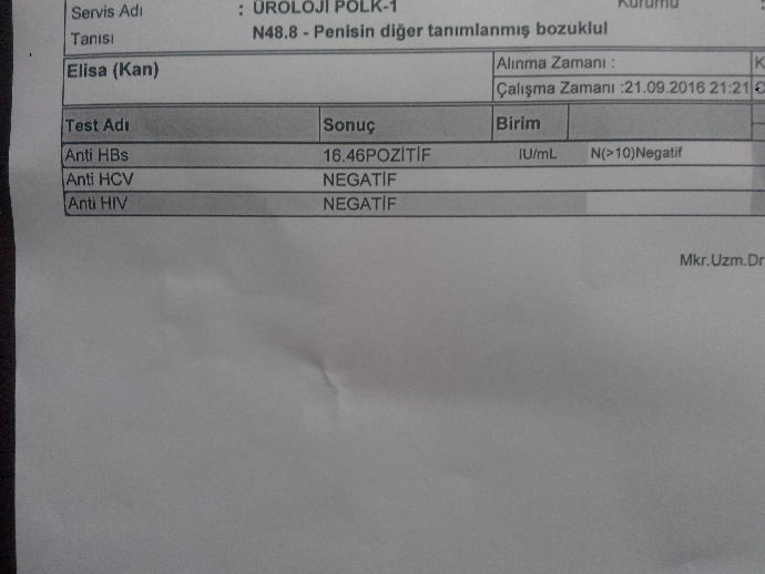 Elisa testi yaptım ama doktor bugün yok. Anlayan var mı?