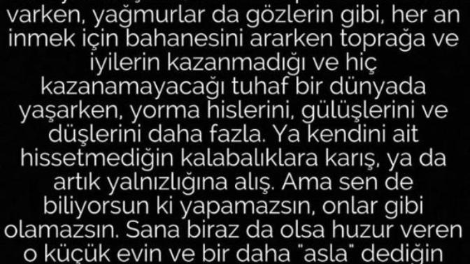 Geceye not bırakın desem? Neler düşerdi parmaklarınızdan satırlara?