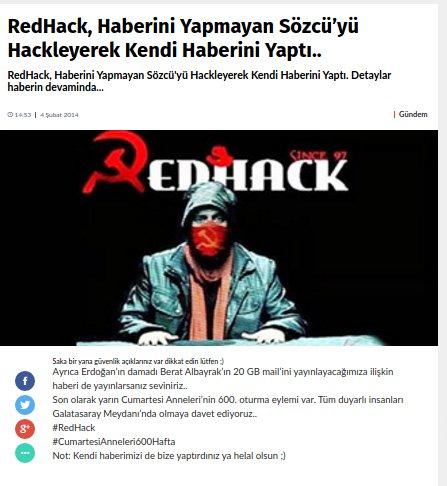 "RedHack" adlı hacker grubu Berat Albayrak’ın 20 GB lık e posta hesabını hacklemiş. Sizce maillerde ne olabilir?
