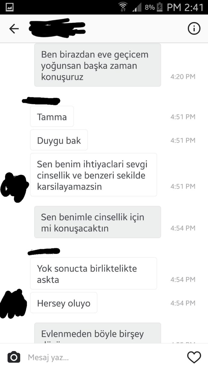 Beyler size bunları söyleyen bir kıza tepkiniz ne olurdu?