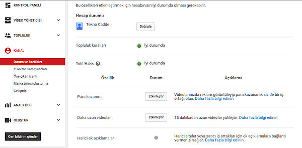 Youtube'dan kazandığım parayı nasıl alırım?