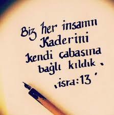 İnsanın kaderi kendi çabasına mı bağlıdır?