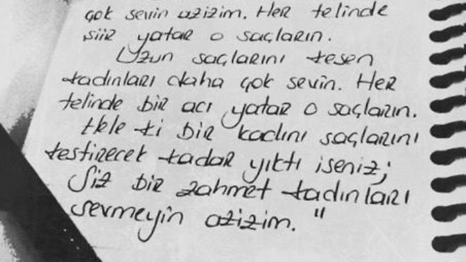 Uzun saçlı kadınlar?
Kesmeyin o güzelim saçları?
?