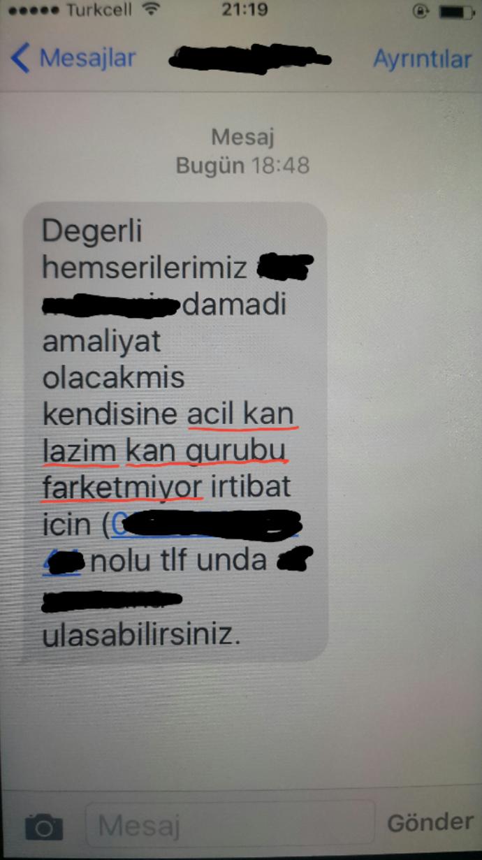 Acil kan lazım grubu fark etmez denince ne anlıyorsunuz ?