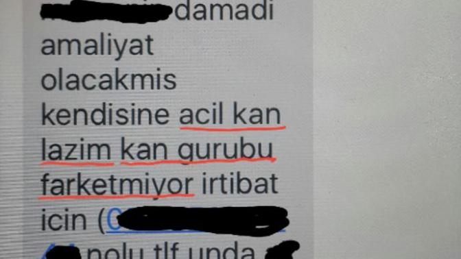 Acil kan lazım grubu fark etmez denince ne anlıyorsunuz?