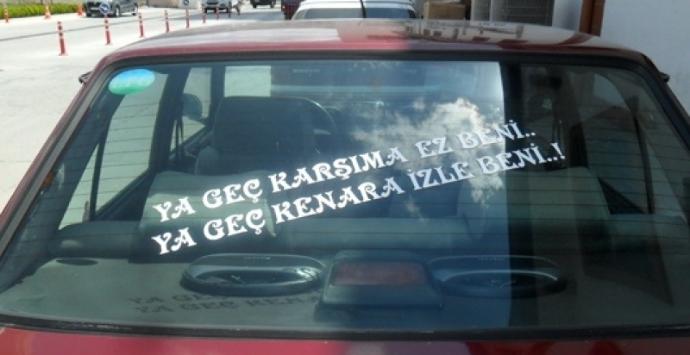 Eğlenceli kamyon-araba arkası ve duvar yazılarını nasıl buluyorsunuz :D?