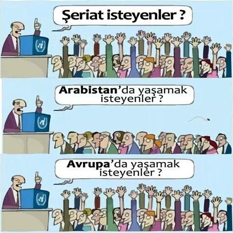 Karikatür tam da bu ülkede şeriat isteyenleri anlatmıyor mu? 