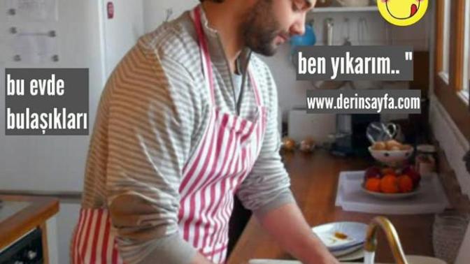 Kızlar eşinize evde bulaşık yıkatır mısınız?