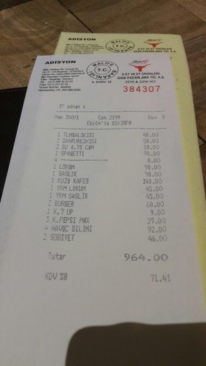 Bir restaurantta en fazla Ne kadar hesap ödediniz ? 960 tl hesap ödeyenimiz var mı 😬😱😏? 
