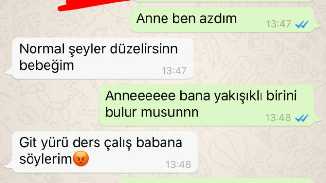 Annemle bu tür konuları söyleyebiliyorum sizce kötü birşey mi resimli?