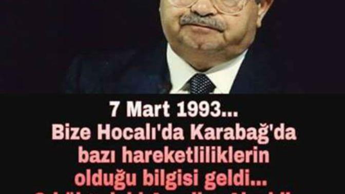 Turgut Özal'ın Karabağ Türklerine yardım etmeme sebebi Azerilerin Alevi oluşuydu ne düşünüyorsunuz (Resimli) ?