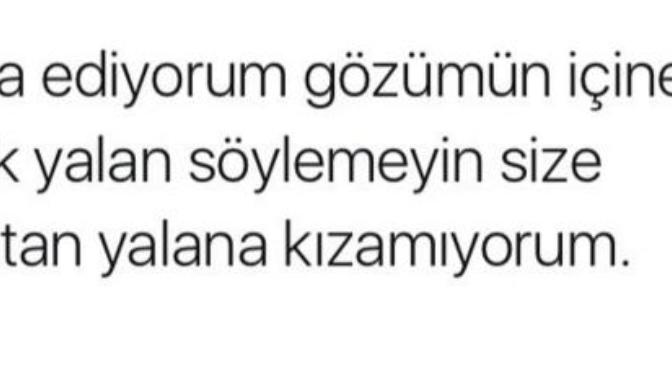 Bir arkadaşınız gözünüzün içine baka baka size yalan söylese nasıl tepki verirsiniz?