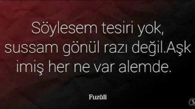 ''Söylesem tesiri yok, sussam gönül razı değil." Siz hiç bunu söylemeniz gerektiren bir durumla karşılaştınız mı?