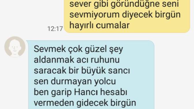 Eski sevgilime cuma mesajı attım?
