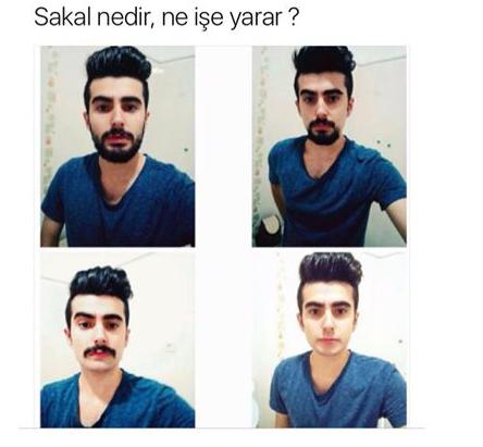 Sakal erkeğin makyajı mıdır?